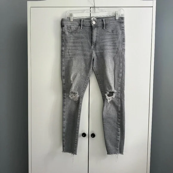 River Island Jeans River Island Holly Grey Ripped Skinny Jeans